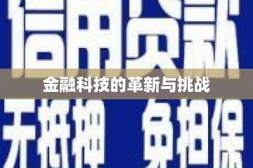 安仁金融科技的革新与挑战