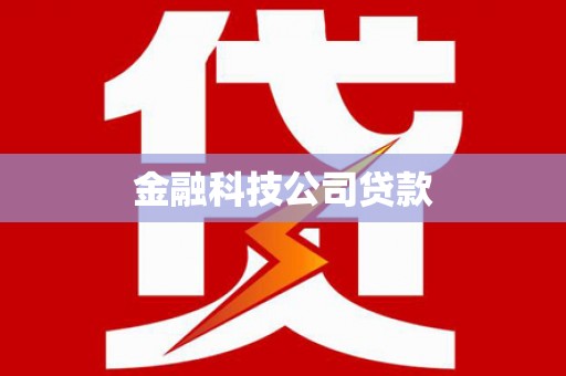 安仁金融科技公司贷款