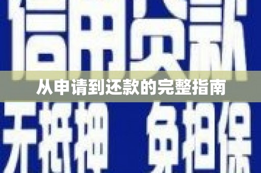 安仁从申请到还款的完整指南