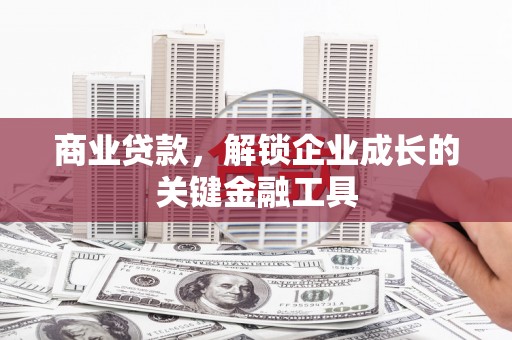 安仁商业贷款，解锁企业成长的关键金融工具