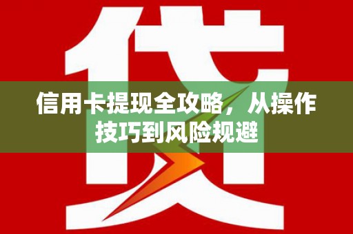 安仁信用卡提现全攻略，从操作技巧到风险规避