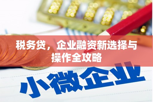 安仁税务贷，企业融资新选择与操作全攻略