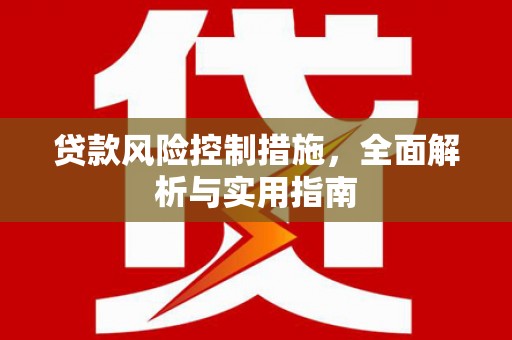 安仁贷款风险控制措施，全面解析与实用指南