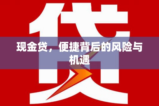 安仁现金贷，便捷背后的风险与机遇