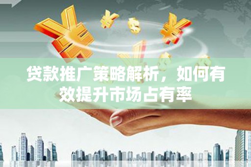安仁贷款推广策略解析，如何有效提升市场占有率