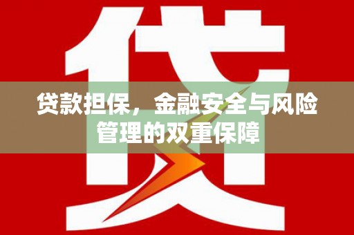 安仁贷款担保，金融安全与风险管理的双重保障