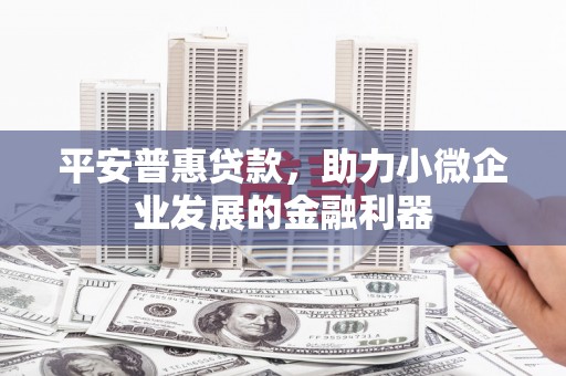 安仁平安普惠贷款，助力小微企业发展的金融利器