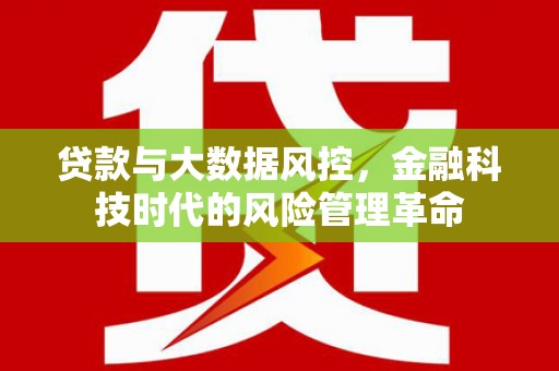 安仁贷款与大数据风控，金融科技时代的风险管理革命