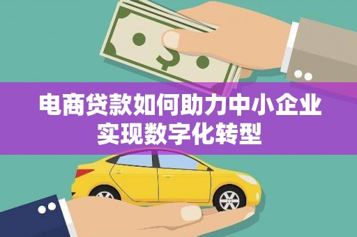 安仁电商贷款如何助力中小企业实现数字化转型