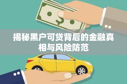 安仁揭秘黑户可贷背后的金融真相与风险防范