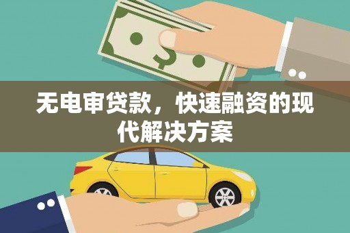 安仁无电审贷款，快速融资的现代解决方案
