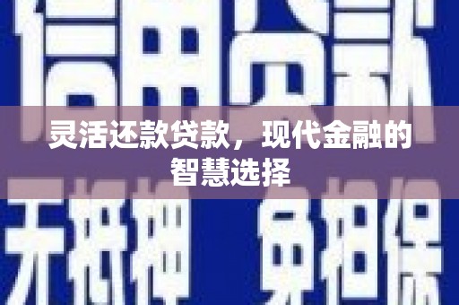 安仁灵活还款贷款，现代金融的智慧选择