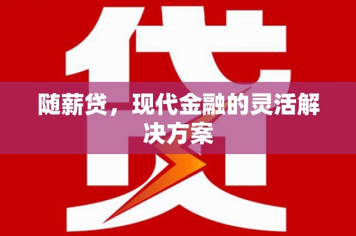 安仁随薪贷，现代金融的灵活解决方案