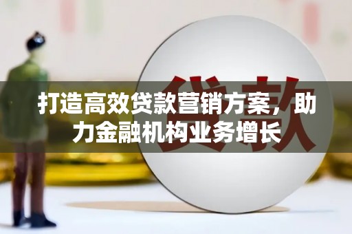 安仁打造高效贷款营销方案，助力金融机构业务增长