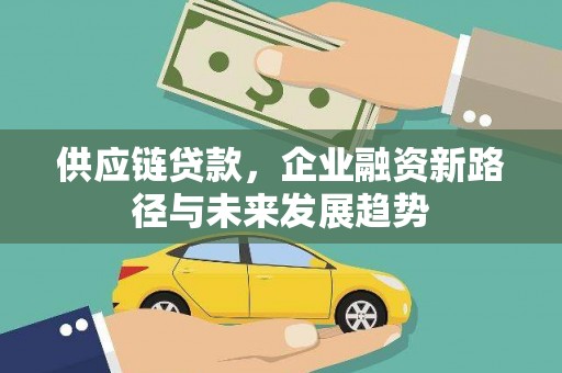 安仁供应链贷款，企业融资新路径与未来发展趋势