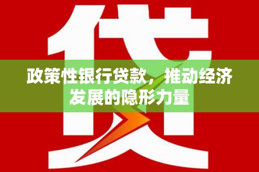 安仁政策性银行贷款，推动经济发展的隐形力量
