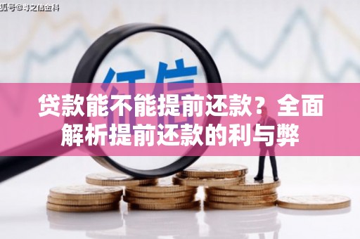 安仁贷款能不能提前还款？全面解析提前还款的利与弊