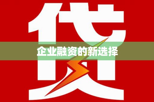 安仁企业融资的新选择