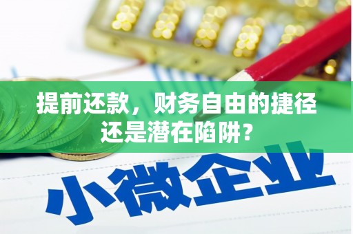 安仁提前还款，财务自由的捷径还是潜在陷阱？