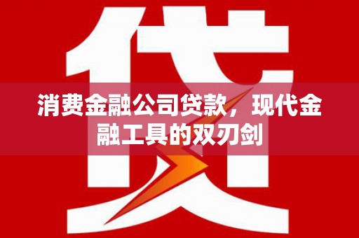 安仁消费金融公司贷款，现代金融工具的双刃剑
