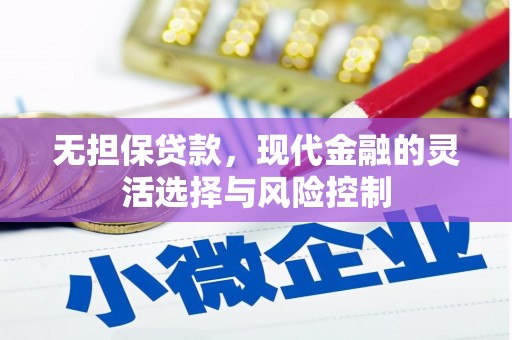 安仁无担保贷款，现代金融的灵活选择与风险控制