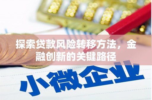 安仁探索贷款风险转移方法，金融创新的关键路径