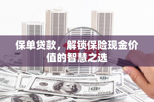 安仁保单贷款，解锁保险现金价值的智慧之选