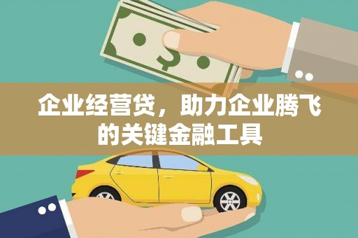 安仁企业经营贷，助力企业腾飞的关键金融工具