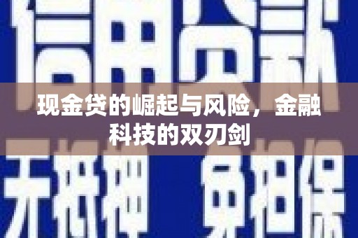 安仁现金贷的崛起与风险，金融科技的双刃剑
