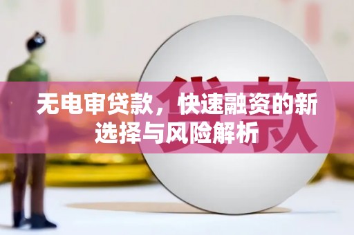 安仁无电审贷款，快速融资的新选择与风险解析