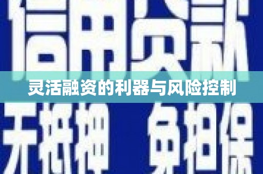 安仁灵活融资的利器与风险控制