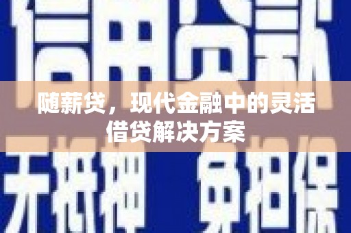安仁随薪贷，现代金融中的灵活借贷解决方案