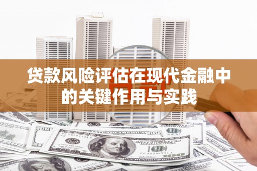 安仁贷款风险评估在现代金融中的关键作用与实践