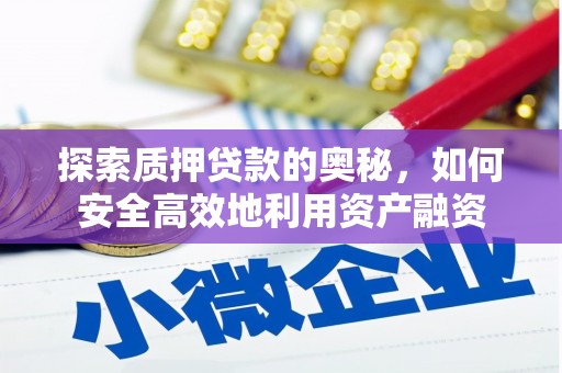 安仁探索质押贷款的奥秘，如何安全高效地利用资产融资