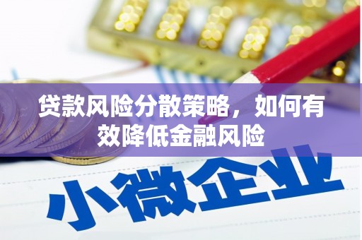 安仁贷款风险分散策略，如何有效降低金融风险