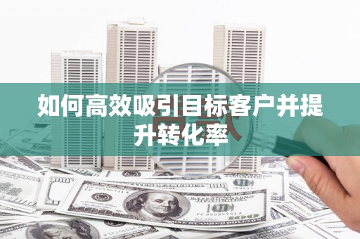 安仁如何高效吸引目标客户并提升转化率