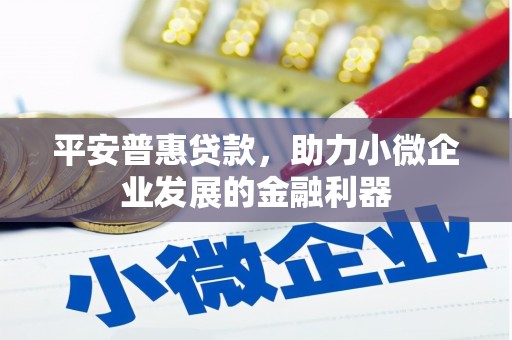 安仁平安普惠贷款，助力小微企业发展的金融利器