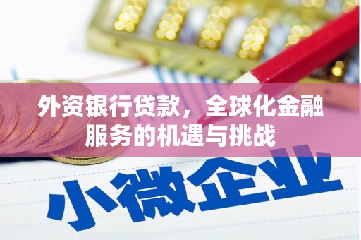 安仁外资银行贷款，全球化金融服务的机遇与挑战
