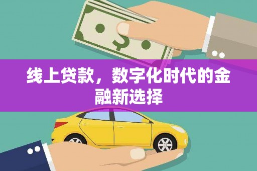 安仁线上贷款，数字化时代的金融新选择