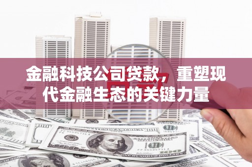 安仁金融科技公司贷款，重塑现代金融生态的关键力量