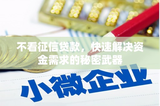 安仁不看征信贷款，快速解决资金需求的秘密武器