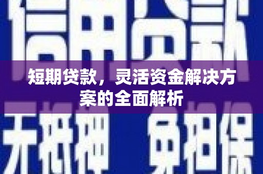 安仁短期贷款，灵活资金解决方案的全面解析