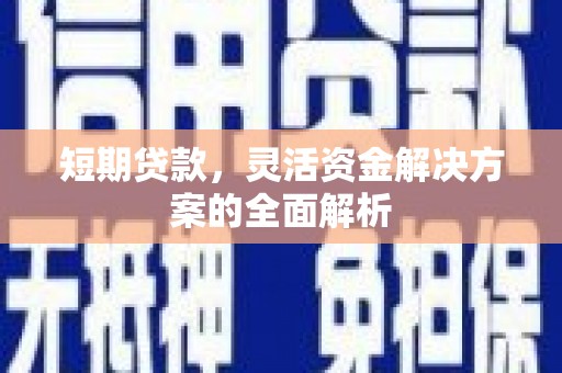 安仁短期贷款，灵活资金解决方案的全面解析