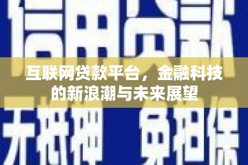 安仁互联网贷款平台，金融科技的新浪潮与未来展望