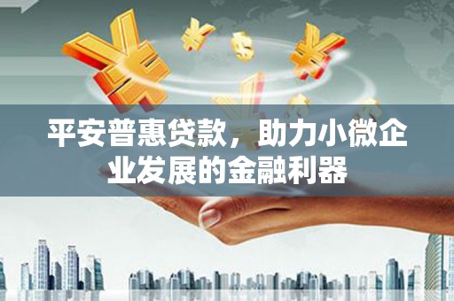 安仁平安普惠贷款，助力小微企业发展的金融利器