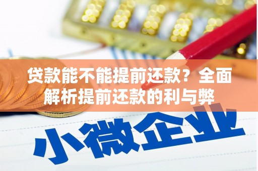 安仁贷款能不能提前还款？全面解析提前还款的利与弊