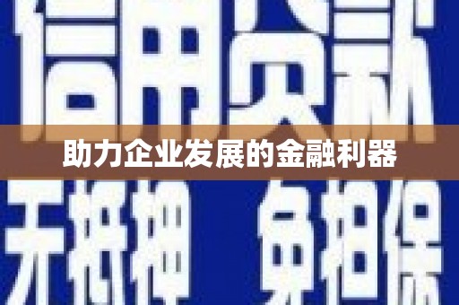 安仁助力企业发展的金融利器